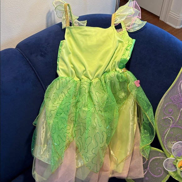 Disney Tinkerbell Costume Bundle Sz 7/8 (shoes are 13/1) - Picture 8 of 12